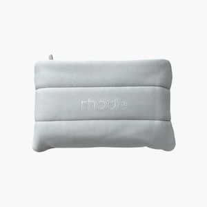 RHODE Soft Gray Quilted Pouch